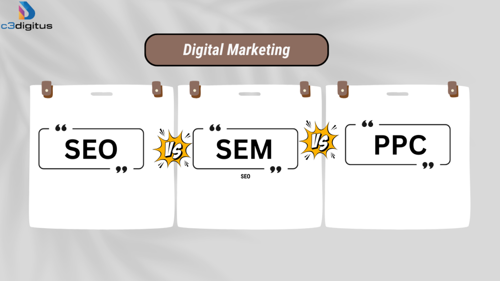 SEO vs SEM vs PPC