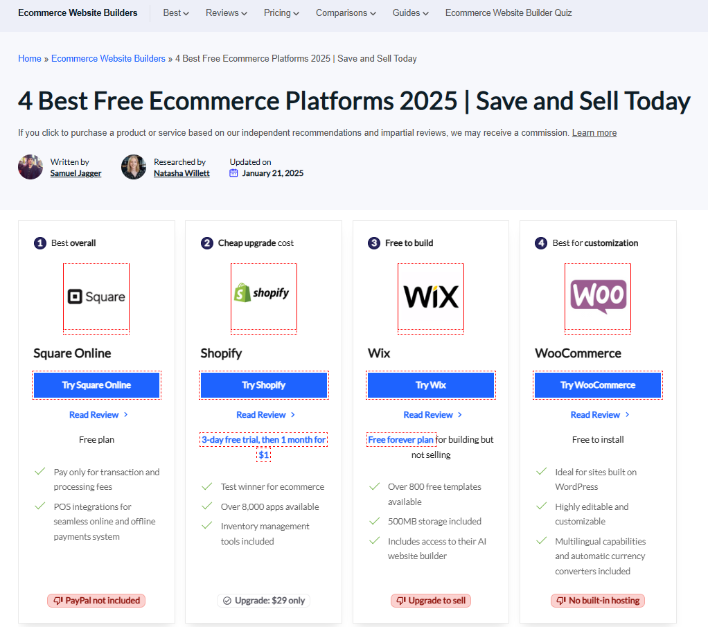 Squarespace is one of the best e-commerce platforms in 2025