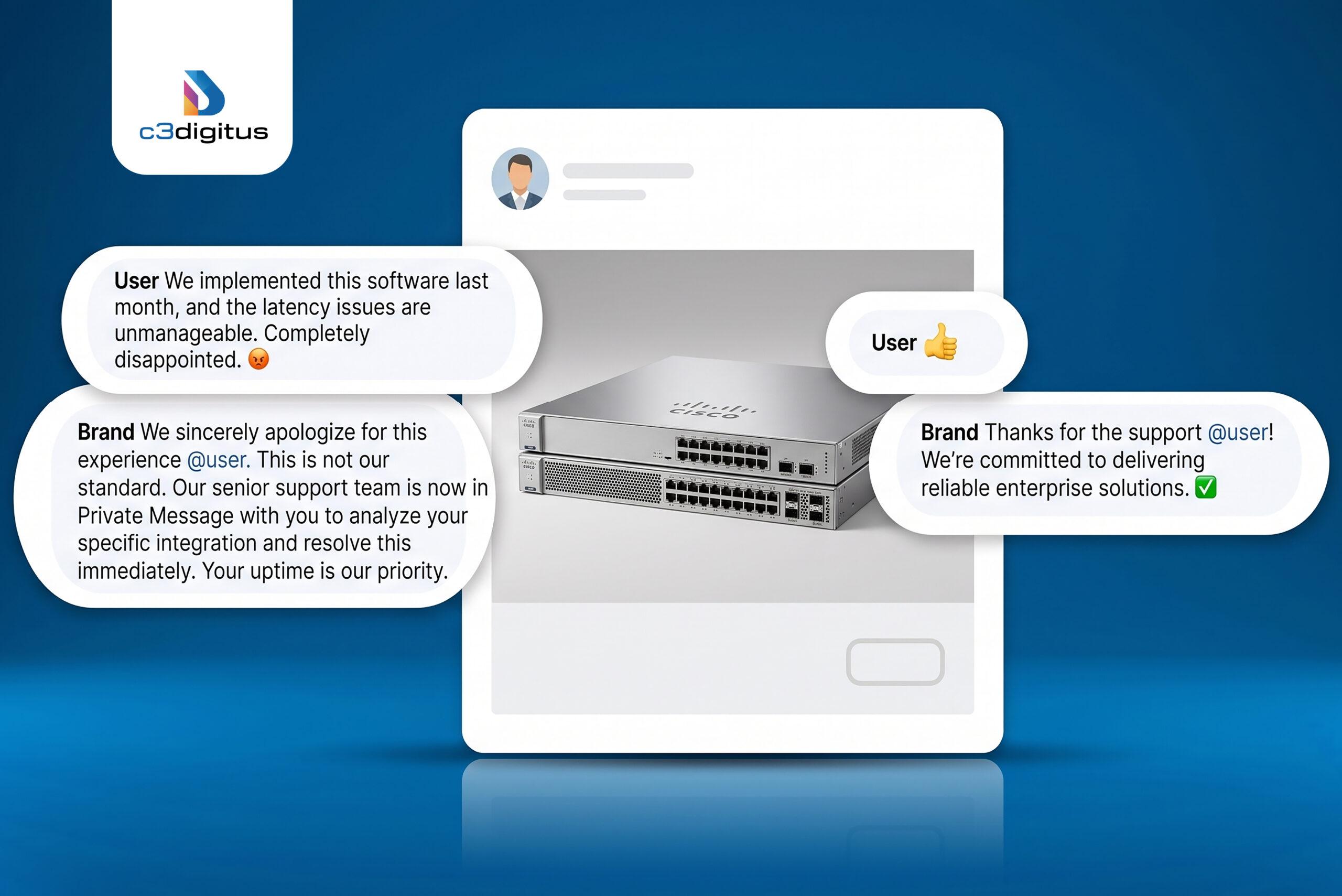 How B2B Brands Should Handle Negative Social Media Comments scaled