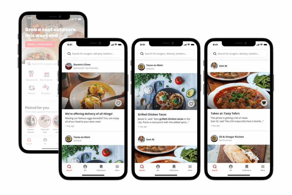 Yelp business review page