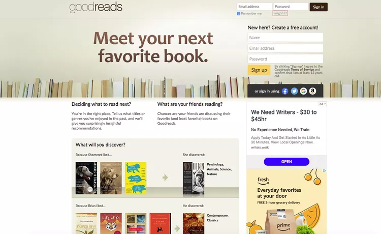 Goodreads book reviews