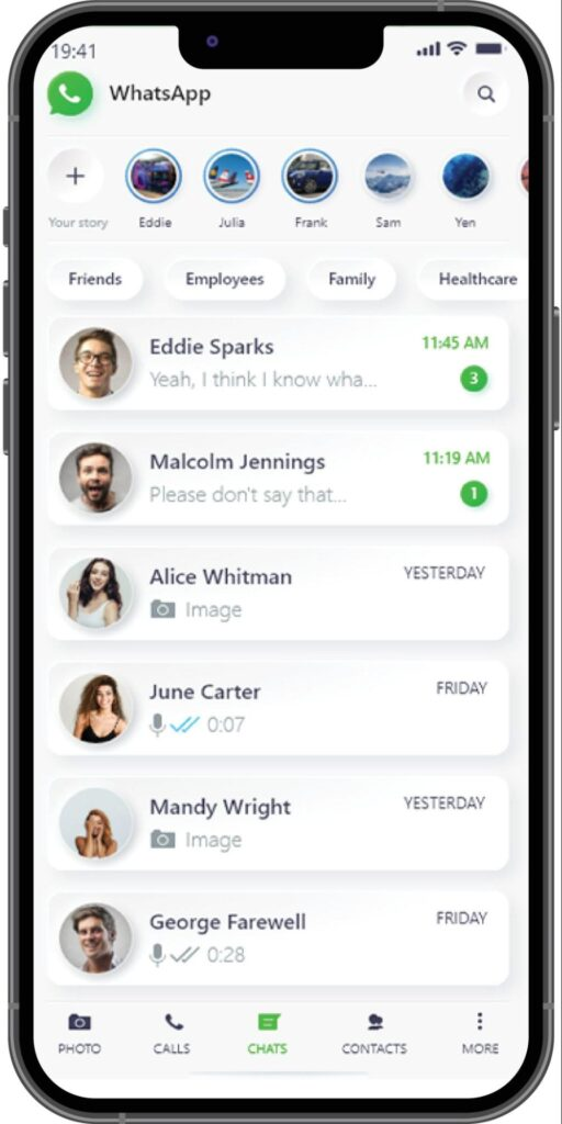 WhatsApp Business Chat Interface