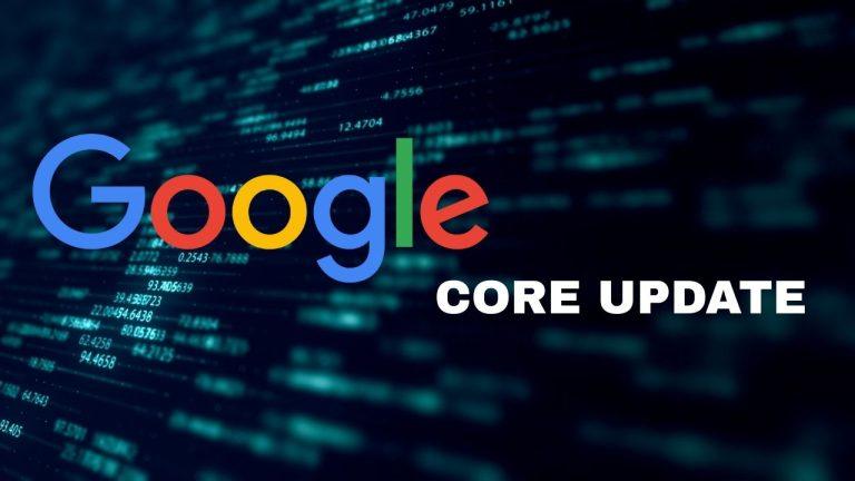 Google core update impact and recovery banner
