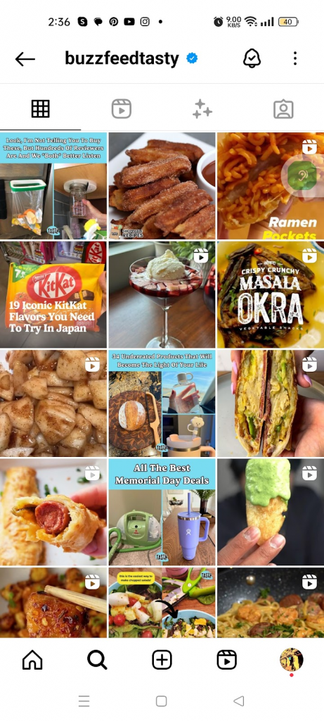 A carousel Instagram post breaking down the top benefits of a product of BuzzfeedTasty.