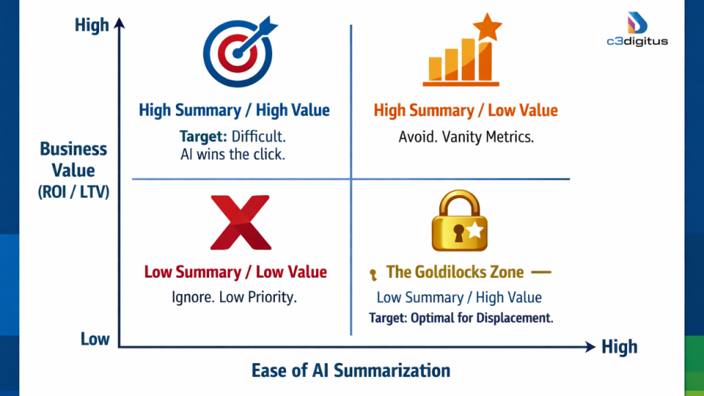 B2B Marketing strategist performing competitor keyword analysis using AI-driven search tools