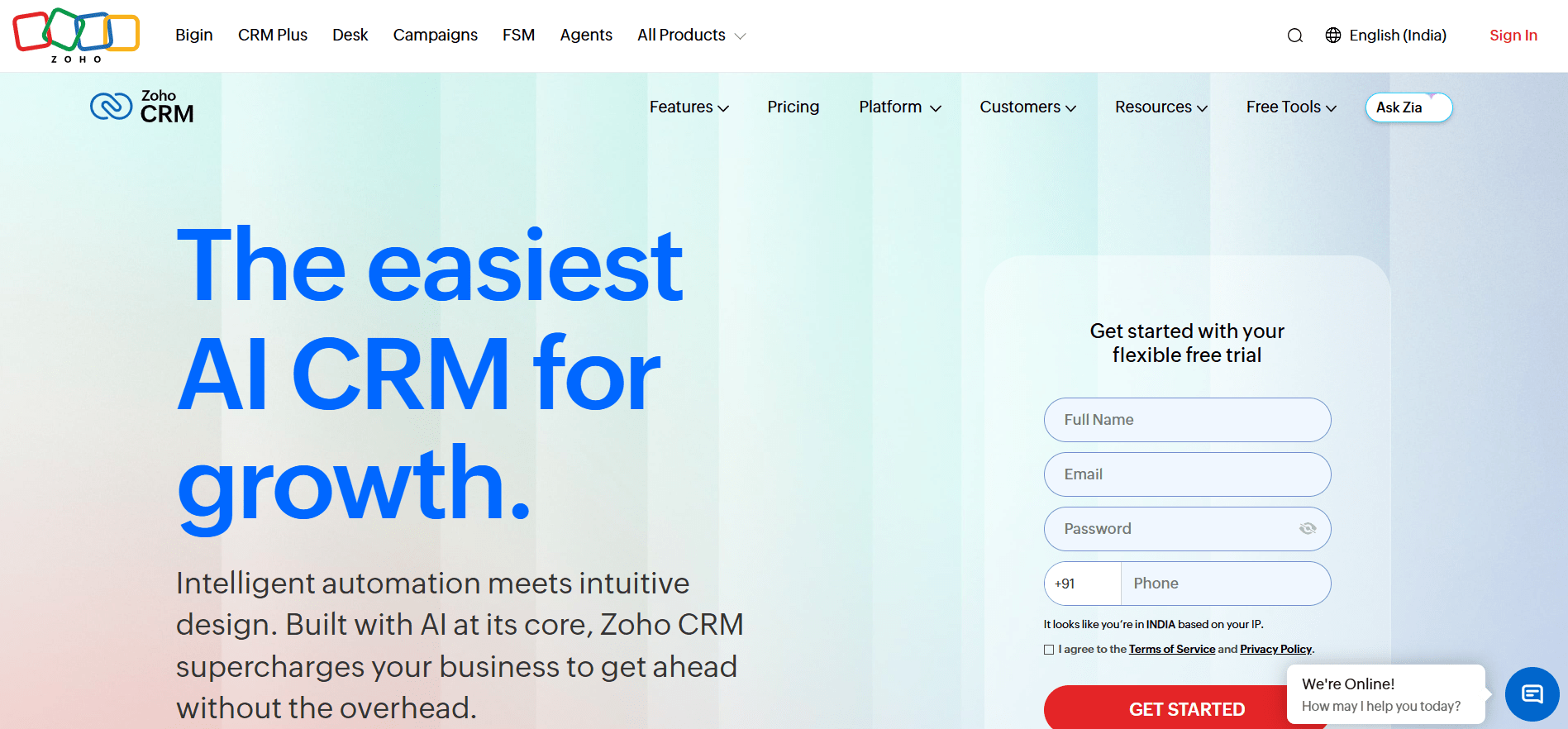 How to Choose the Right CRM Software for Your Business in 2026? 6 Zoho CRM Dashboard